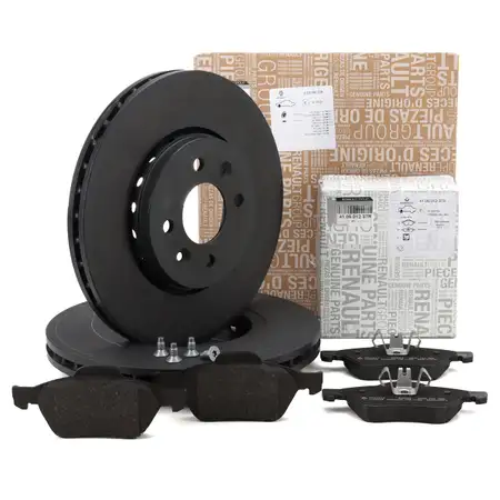 ORIGINAL Renault brake discs + brake pads Megane 2 Scenic 2 1.6 16V 1.5/1.9 dCi front