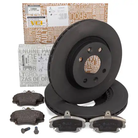 ORIGINAL Renault Bremsscheiben + Bremsbel&auml;ge Clio 1 2 Megane 1 Twingo 1 2 vorne