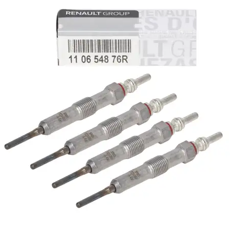 4x ORIGINAL Renault Gl&uuml;hkerze Clio Kangoo Laguna Scenic Twingo 1.5 dCi 110654876R