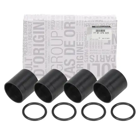 4x ORIGINAL Renault Dichtungssatz Einspritzd&uuml;se Laguna 2 Master 2 2.2/2.5 dCi 7701474025