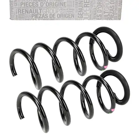 2x ORIGINAL Renault Fahrwerksfeder Braun/Rosa/Gr&uuml;n Trafic 3 vorne 540100864R