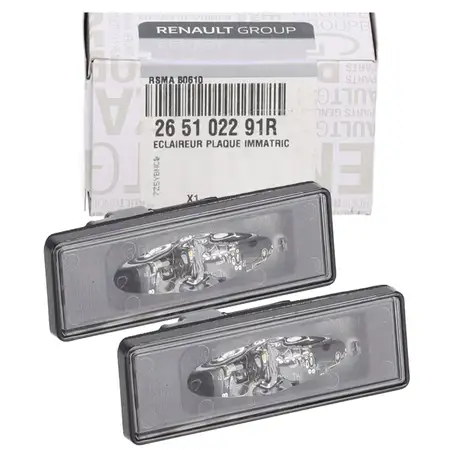 2x ORIGINAL Dacia LED Kennzeichenleuchte Bigster Duster (PYM PYN) Jogger (RK) 265102291R
