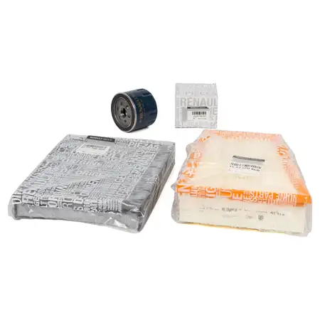 ORIGINAL Renault filter set Grand / Scenic 3 1.4 16V 131 hp + 1.5 dCi 86-110 hp