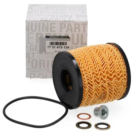 ORIGINAL RENAULT &Ouml;lfilter + Schraube Espace 3 4 Laguna 2 Master 2 Trafic 2 2.2/2.5 dCi