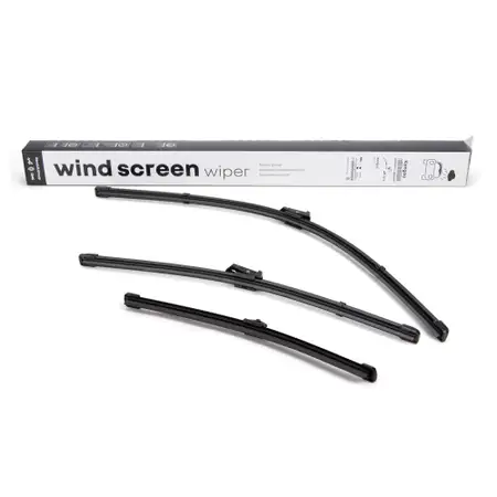 ORIGINAL Renault Scheibenwischer Wischer Set Kangoo 3 / Rapid mit Heckt&uuml;ren vorne + hinten