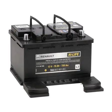 ORIGINAL Renault Dacia Autobatterie Batterie Hi-LIFE 12V 70Ah 720A 7711947965