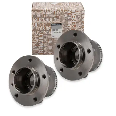 2x ORIGINAL Renault wheel hub + wheel bearing set Master 2 rear axle 7700314961