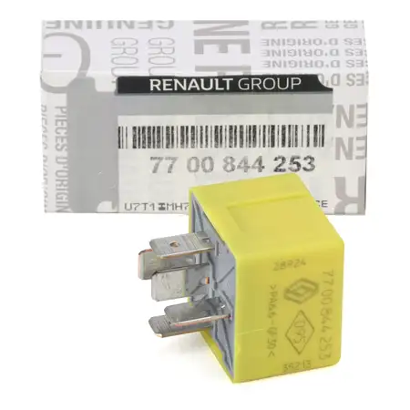 ORIGINAL Renault Relais Sicherung Kontaktrelais Steuerger&auml;t GELB 7700844253