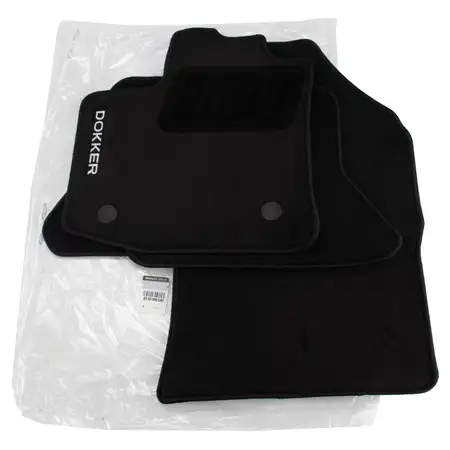 ORIGINAL Dacia textile mats Floor mats Car mats Set of 4 Dokker KE_ 8201149582