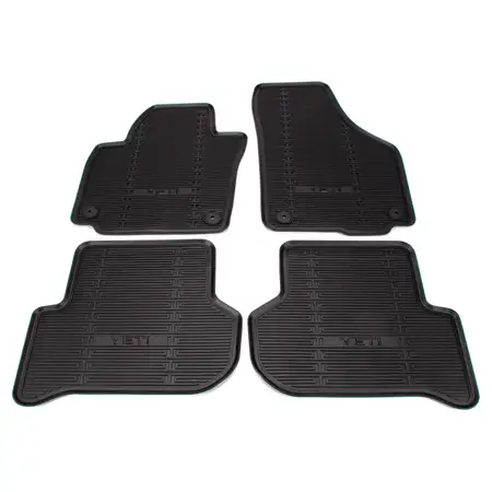 ORIGINAL Skoda rubber mats Car mats Set Yeti (5L) 4 pcs 5L1061550B
