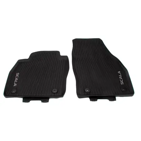 ORIGINAL Skoda rubber mats Floor mats Car mats Scala PR-K8R front 657061502