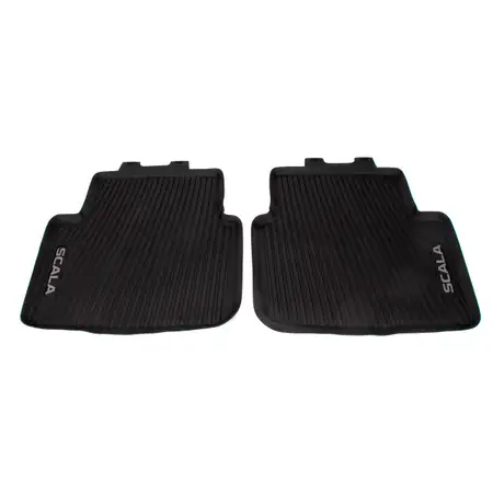 ORIGINAL Skoda rubber mats Floor mats Car mats Scala PR-K8R rear 657061512