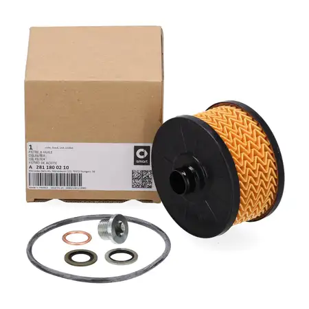 ORIGINAL SMART oil filter + oil drain plug ForFour ForTwo (453) 0.9 / BRABUS 1.0 M281