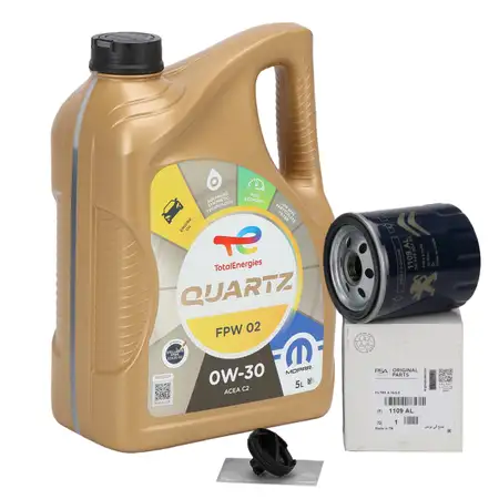 5L ORIGINAL PSA Opel Engine Oil 0W-30 B712312 B712302 + Oil Filter 2.0 BlueHDi 1109.AL
