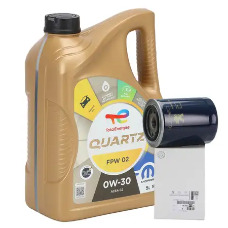 5L 5 liters TOTAL QUARTZ INEO FIRST 0W-30 + ORIGINAL PSA oil filter 1606267580