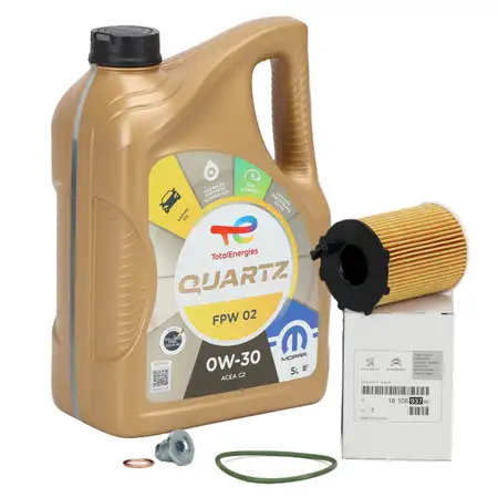 5L ORIGINAL PSA Opel Engine Oil 0W-30 B712312 B712302 + Oil Filter 1.6 BlueHDi 1610693780