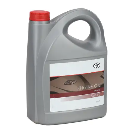 5L 5 Liter ORIGINAL Toyota Motor&ouml;l &Ouml;l SYNTHETIC 5W-40 API SM / CF 08880-86084