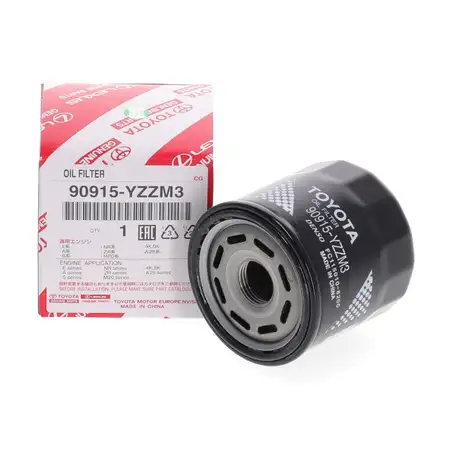 ORIGINAL Toyota &Ouml;lfilter Auris Avensis Aygo Rav 4 Corolla Prius Yaris 1.0-2.0i 90915-YZZM3