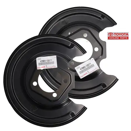 2x ORIGINAL Toyota Abdeckblech Spritzblech Bremsscheibe Auris E15 Prius W3 hinten