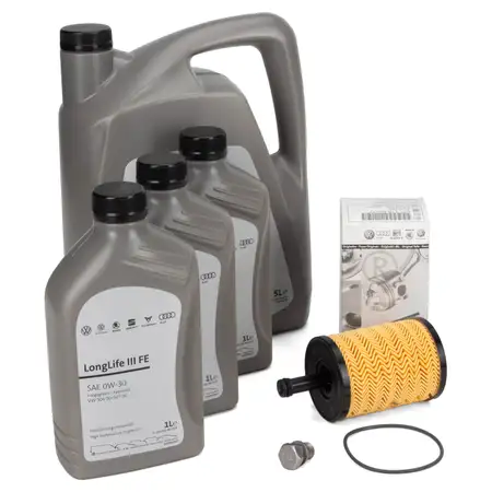 8L ORIGINAL VW 0W30 engine oil + oil filter Golf 4 5 6 Passat Tiguan Touran T4 T5 1.2-2.5 TDI