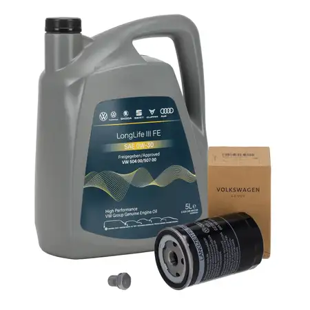5L ORIGINAL VAG 0W30 Motor&ouml;l + &Ouml;lfilter Passat B5 A4 B5-7 Exeo 3R Superb 1 1.8 T