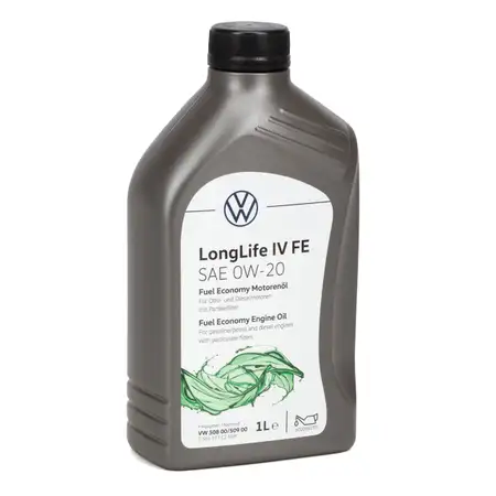 1L 1 Liter ORIGINAL VW 0W-20 LONGLIFE IV FE Motor&ouml;l &Ouml;l 508.00 509.00 GS65577C2