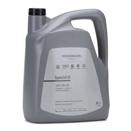 5L 5 Liter ORIGINAL VW Motor&ouml;l &Ouml;l 5W40 SPECIAL D DIESEL 505.00 505.01 GS55505M4