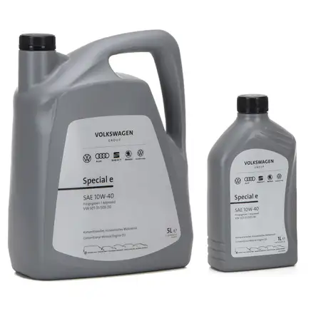 6L 6 Liter ORIGINAL VW 10W-40 SPECIAL E Motor&ouml;l &Ouml;l 501.01 505.00 GS60107M2