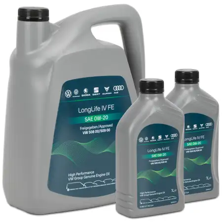7L 7 Liter ORIGINAL VAG 0W-20 LONGLIFE 4 IV FE Motor&ouml;l 508.00 509.00 GS65577M4/M2