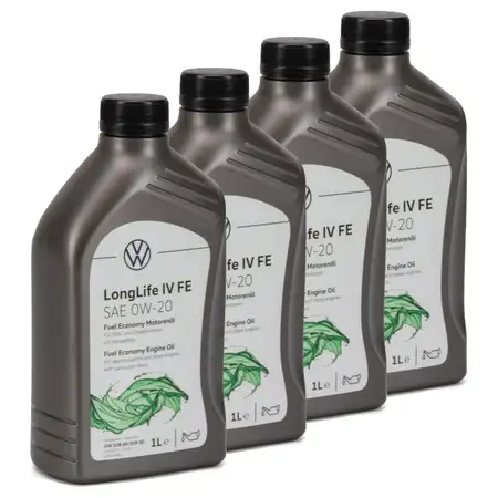 4L 4 liters ORIGINAL VW engine oil Oil 0W-20 LONGLIFE IV FE 508.00 509.00 GS60577C2