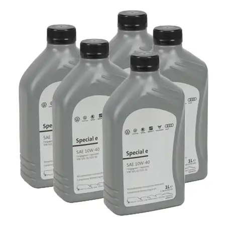 5L 5 Liter ORIGINAL VW 10W-40 SPECIAL E Motor&ouml;l &Ouml;l 501.01 505.00 GS60107M2