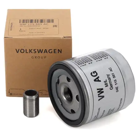 ORIGINAL VW &Ouml;lfilter 04E115561T + Schraubstutzen Golf 7 8 Passat Polo Tiguan 1.0-1.5 TSI