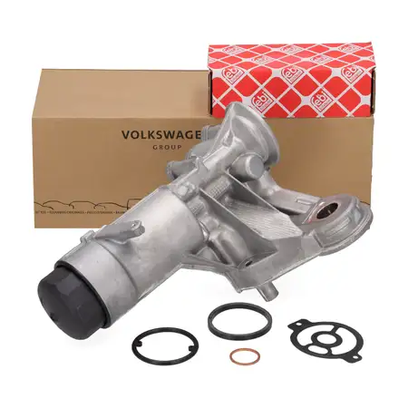 ORIGINAL VW &Ouml;lfiltergeh&auml;use + Hauptstrom &Ouml;lfilter + Dichtungssatz Crafter 2E 2F LT 2.5 TDI