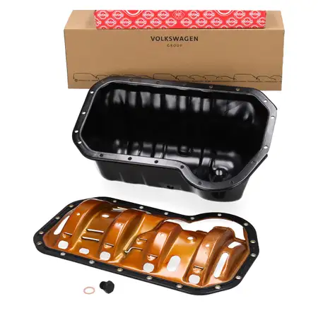 ORIGINAL VW Motor&ouml;lwanne + ELRING Dichtung Schwallblech Transporter T4 1.8 2.0 1.9 D/TD