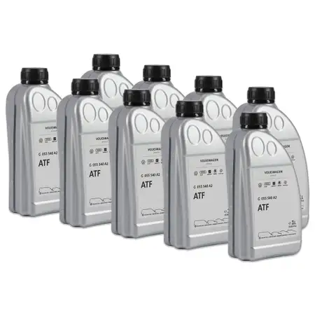 9L 9 Liter ORIGINAL VW Audi ATF Getriebe&ouml;l 6-Gang Automatikgetriebe&ouml;l G055540A2