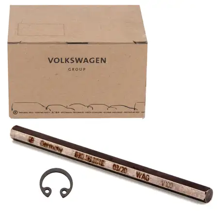 ORIGINAL VW Sechskant Mitnehmerstift + Clip &Ouml;lpumpe 100mm 2.0 TDI 03G115281E + N0122942