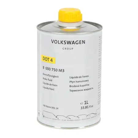 1L 1 Liter ORIGINAL AUDI VW SEAT SKODA Bremsfl&uuml;ssigkeit DOT 4 VW NORM 501 14 B000750M3