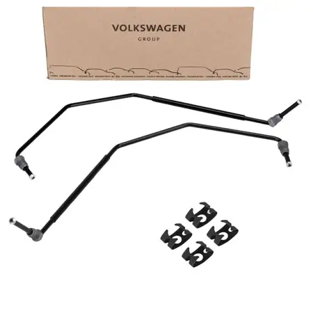 2x ORIGINAL VW Bremsleitung + Halter Grand / California Transporter Multivan T6 T7 hinten