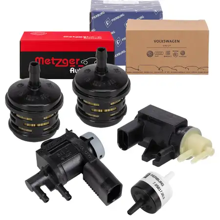 ORIGINAL VW Druckwandler + 2x Luftfilter + R&uuml;ckschlagventil Transporter T5 2.0 TDI