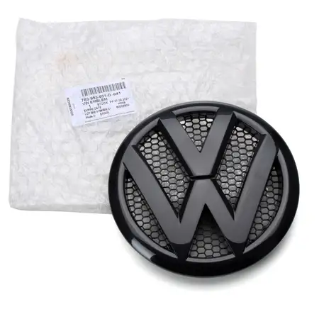 ORIGINAL VW Emblem Logo K&uuml;hlergrill &Oslash; 17cm Transporter T5 Facelift vorne 7E0853601D 041
