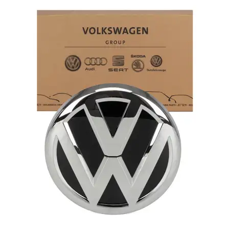 ORIGINAL VW Emblem Plakette Logo schwarz / chromglanz Caddy 4 PR: 6K0 vorne 2K5853600 DPJ