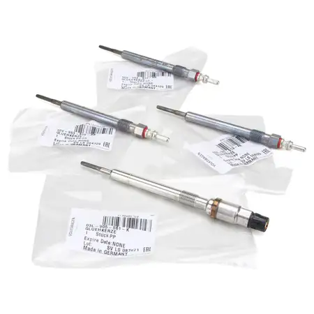 4x ORIGINAL VW Gl&uuml;hkerze + Drucksensor A3 A4 A6 Golf 6 7 Passat B8 Tiguan T6 1.6/2.0 TDI