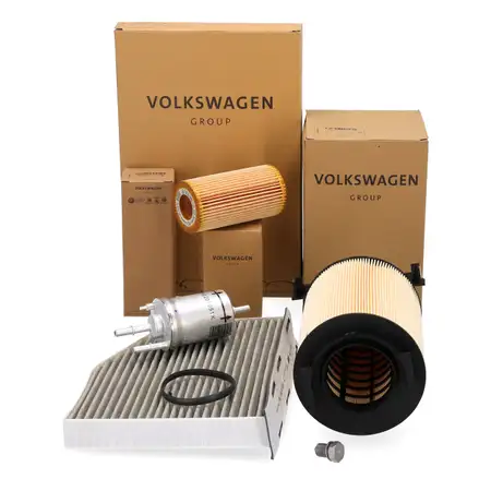 ORIGINAL VW Filterset 4-tlg Golf 5 / Plus Touran 1T1 1T2 A3 8P 2.0 FSI 150 PS