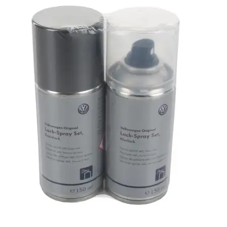 ORIGINAL VW AUDI Autolack Lackspray Set UNITEDGREY METALLIC LLS0M6A7T LA7T
