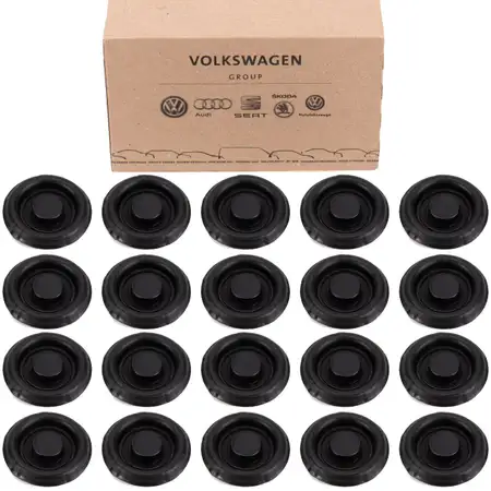 20x ORIGINAL VW Stopfen Abdeckung T&uuml;lle Bodengruppe Unterboden 30x42mm N10226501