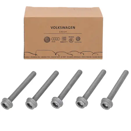 5x ORIGINAL VW Zylinderschraube Innenvielzahnkopf M8x65 N10649401