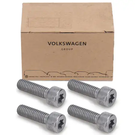 4x ORIGINAL AUDI VW Zylinderschraube Innensechskantkopf M6x20 N10653601