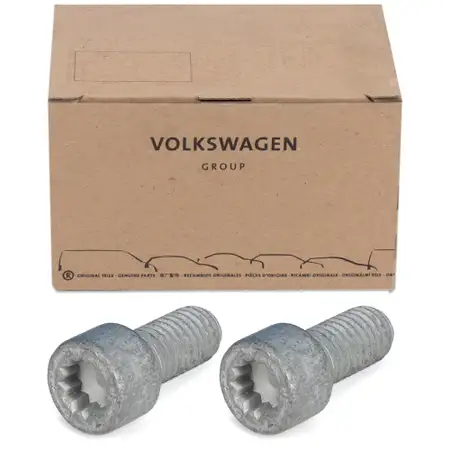 2x ORIGINAL Audi VW cylinder screw, internal multi-tooth head, drive shaft M10x20 N 90441103