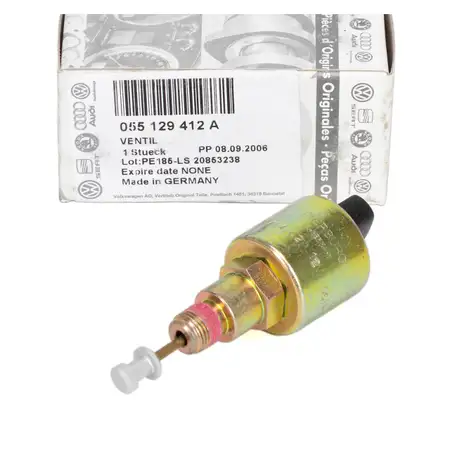 ORIGINAL VW Audi Umluftabschaltventil Golf 1 Passat B1/2 80 B1/2 100 C3 1.3-1.8 055129412A