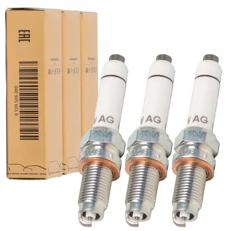 3x ORIGINAL VW SEAT SKODA Spark Plug Up Mii Citigo 1.0 EcoFuel 68 hp CPGA 04E905601B